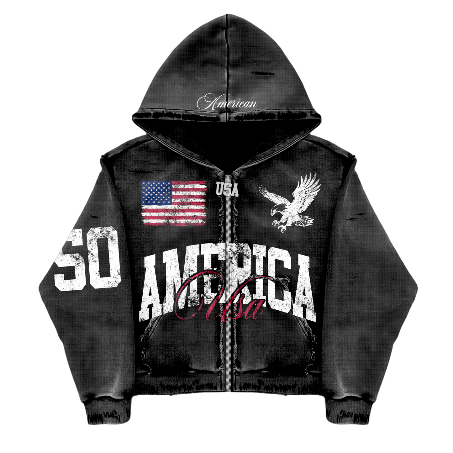 DEYZE"AMERICA" ZIP UP