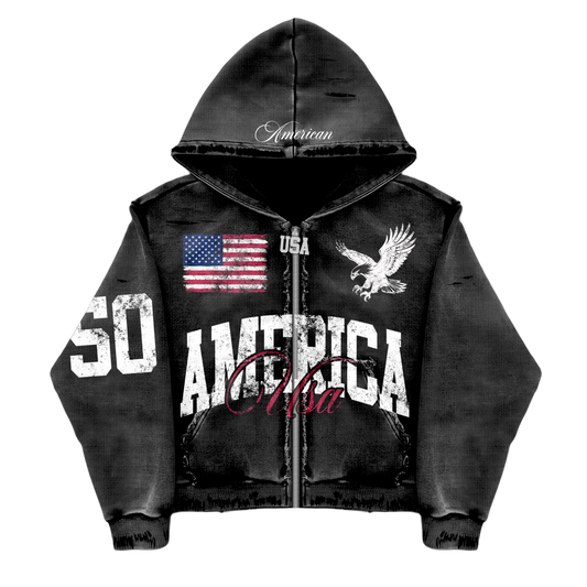 DEYZE"AMERICA" ZIP UP
